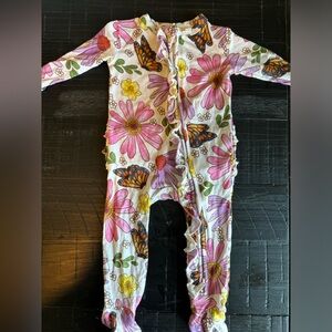 Posh Peanut Footie Ruffle Back Pajamas